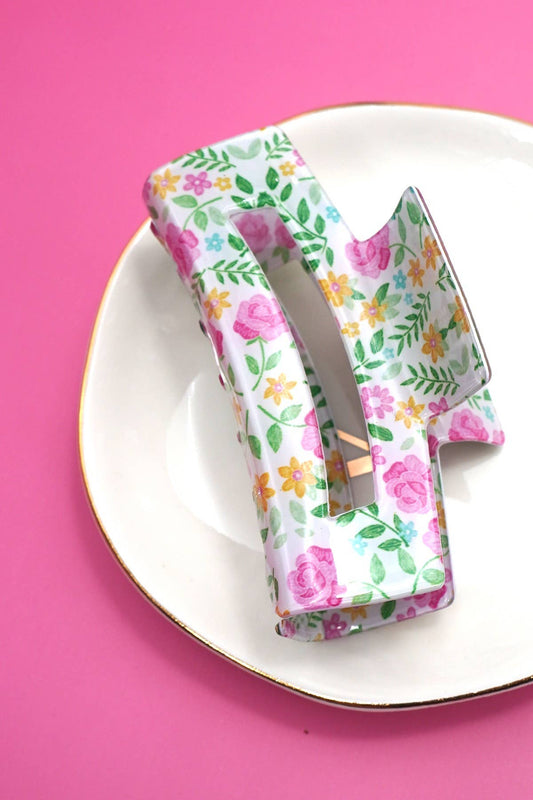FLORAL DITSY HAIR CLAW CLIPS