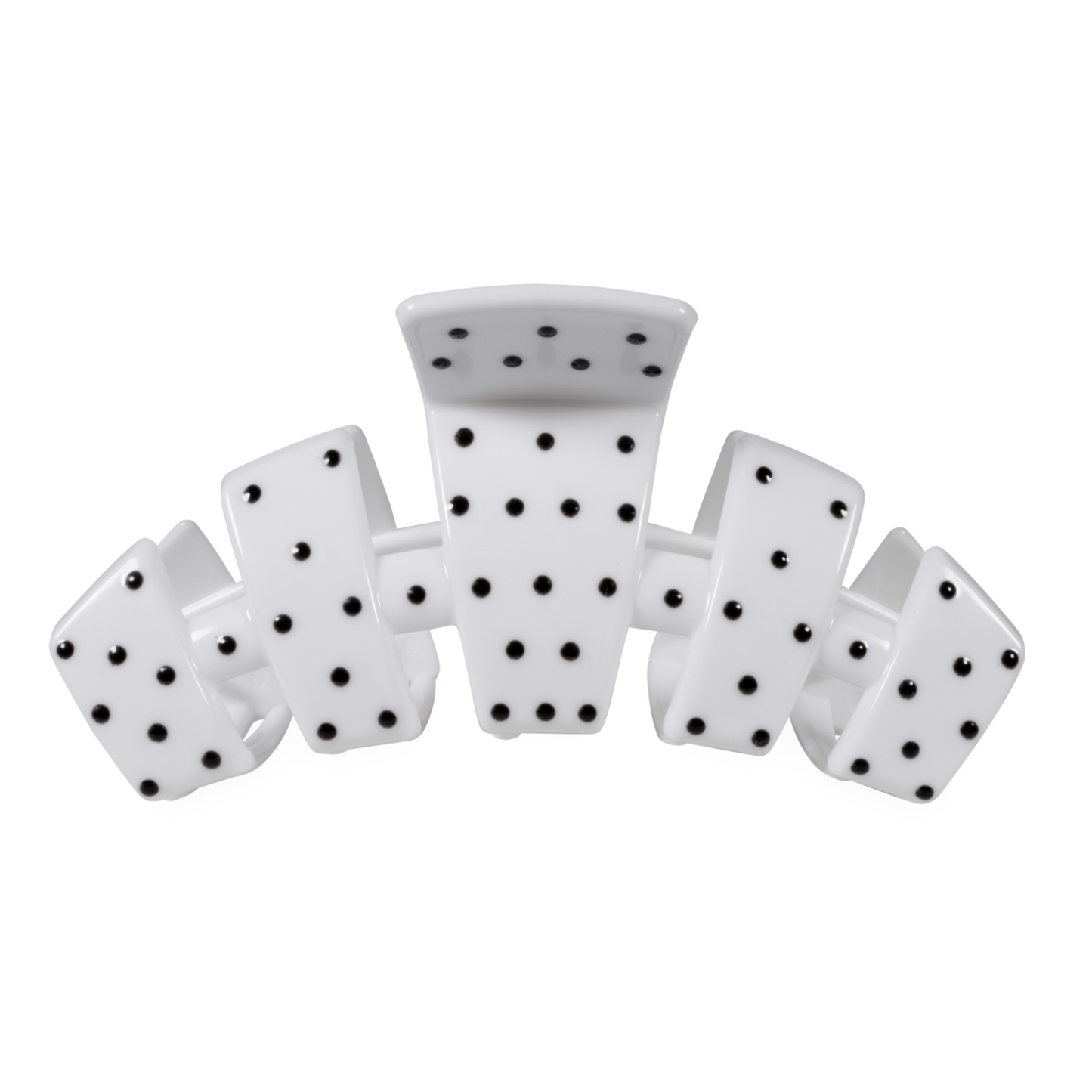 Classic White Polka Dot Party Large Claw Clip