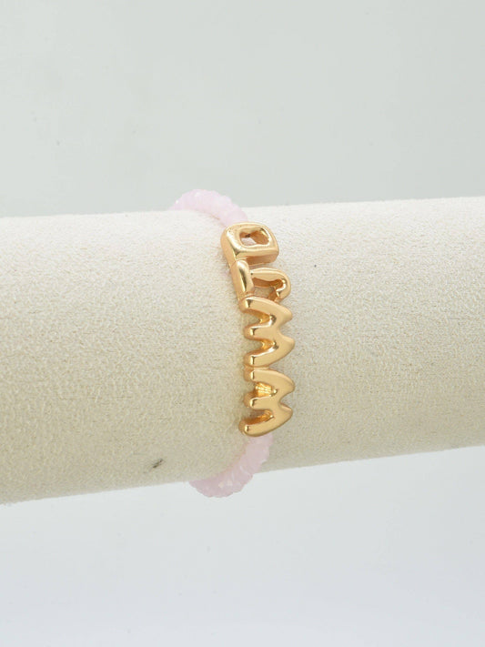CB2309 WWJD Glass Bead Bracelet