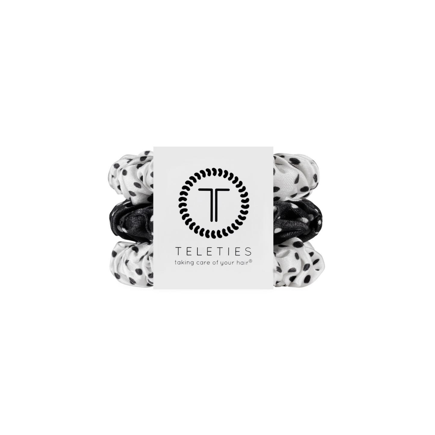 Polka Dot Party Small Silk Scrunchie