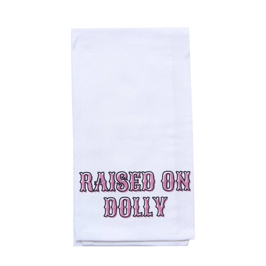 Raised On Dolly Tea Towel