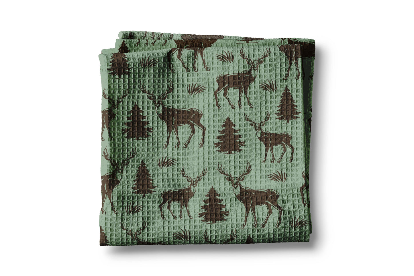 Deer Hunting Wilderness Mountain Hunter Rustic Kitchen Towel