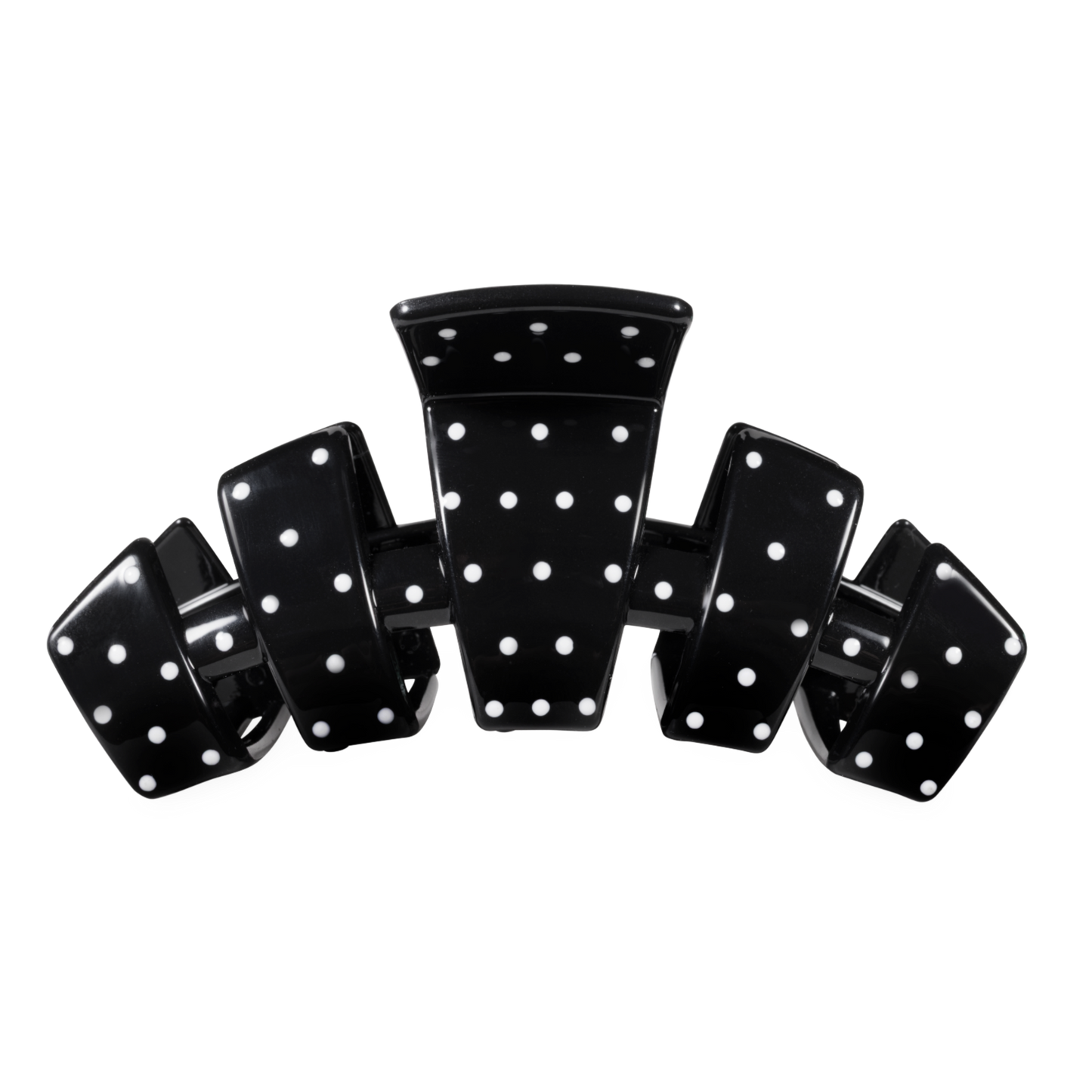 Classic Black Polka Dot Party Large Claw Clip