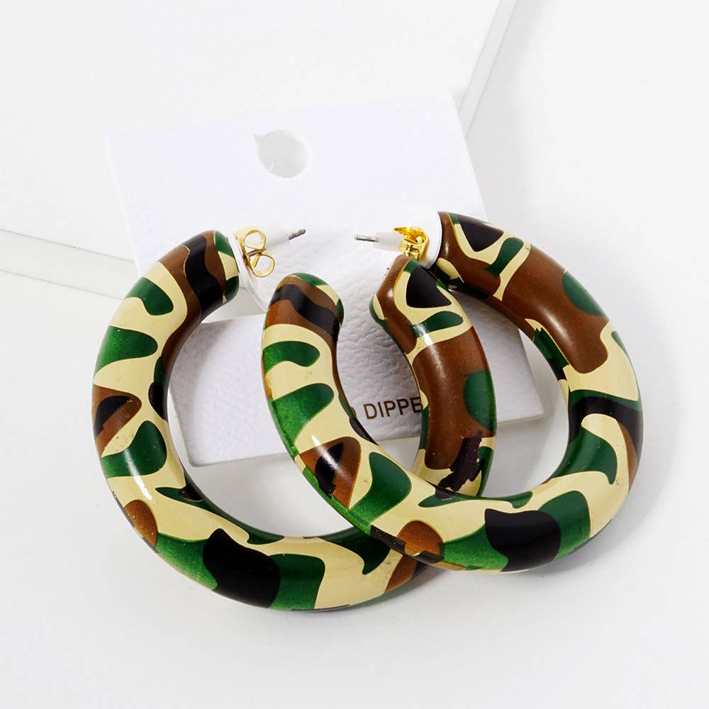 Modern Minimalist Thick Open Hoop Earrings