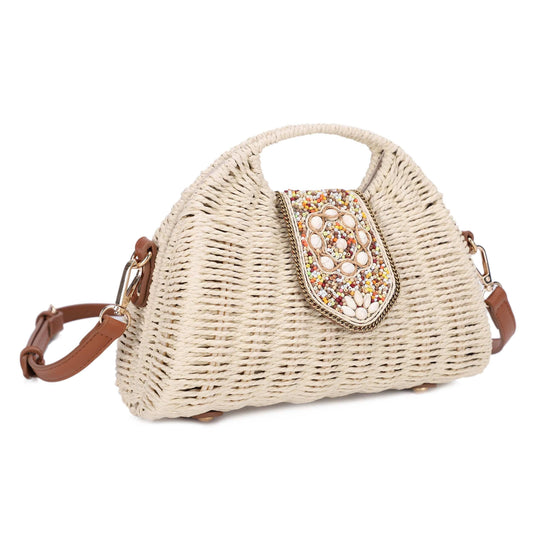 Lia Straw Crossbody